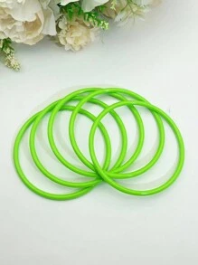 G-S 1 Bộ Vòng Tay Nhiều Vòng Nhựa Màu Kẹo Xếp Chồng - vòng đeo tay - Xem 11