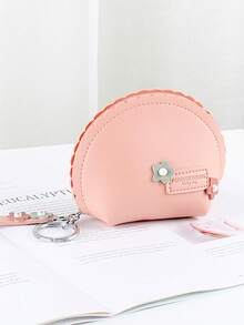1pc Mini Cute Coin Purse, Practical Zipper Coin Key Pouch Wallet, Waterproof Small Compact Design - Multicolor - View 12
