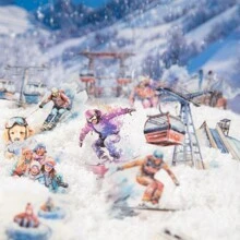 have a good day 1 包 25 件冬季滑雪和雪景主题贴纸装饰标签美学剪贴簿个性化日记 DIY 手机壳创意手账办公和学校用品 - 1包 - 查看 2