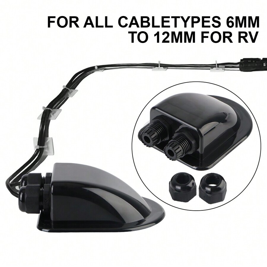 Caravan Solar Car Junction Box Cable Connector Holder Roof Wire Entry