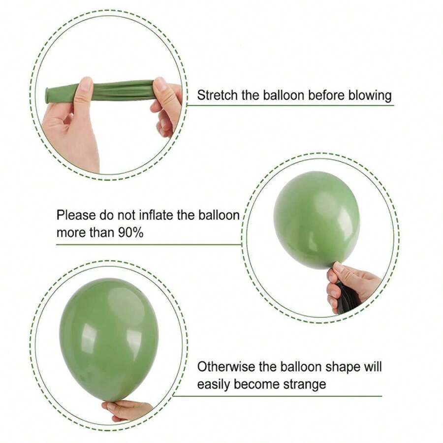 116Pcs Dusty Blue Sage Green Balloons Garland Arch Kit Gold Confetti