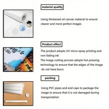 1 Frameless Wall Decoration Painting, Pink Glowing Leopard Print Canvas Printed Poster, Birthday Party Decoration, Home Living Room Office Wall Decoration, Perfect Gift And Home Decoration