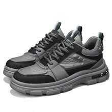 男士鞋，休闲时尚百搭时尚鞋，高帮户外徒步厚底工作鞋，时尚鞋，秋季复古摩托车工作鞋适合青少年夏季休闲或户外运动或度假旅行或毕业礼物或生日礼服配饰 - 彩色 - 查看 22