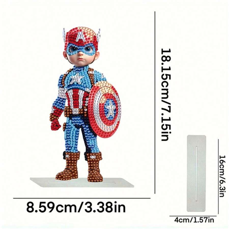 Marvel 1pc 18.1cm X 8.5cm / 7.1 X 3.3 Inch 5D Diamond Painting Bright