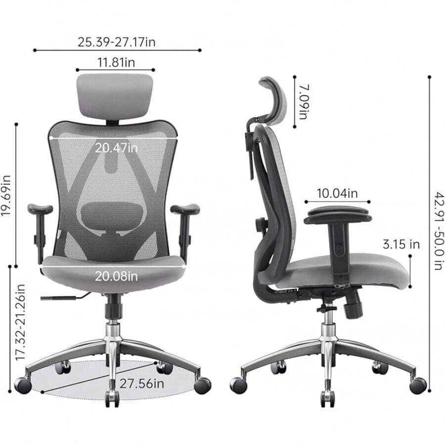 SIHOO M18 Ergonomic Office Chair For Big And Tall People Adjustable