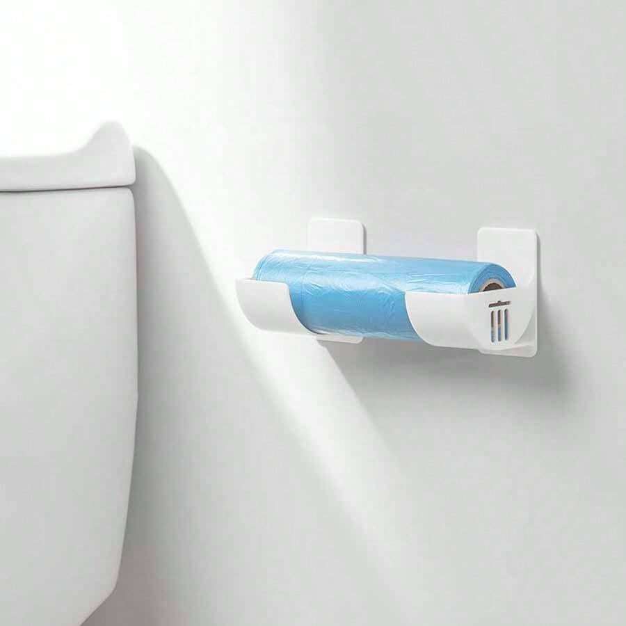 No Drill Storage Shelf, Cling Film Trash Bag Storage Rack