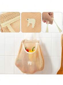 Túi lưới đựng đồ dung tích lớn, Túi đựng trái cây và rau củ treo di động, Túi đựng đồ nhà bếp - Nhiều màu - Xem 7