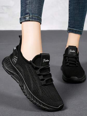 Scarpe sportive casual alla moda per primavera/autunno, sneaker traspiranti con base morbida antiscivolo per le donne
