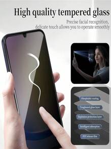 3 stuks 9H Full Coverage Privacy Anti-Clip Gehard Glas Screenprotector, Compatibel met de Galaxy S25 Ultra, 16/15/14/13/12/11 Pro Max Plus, Honor, Redmi en meer modellen. Valbestendig, niet-breekbaar, anti-spion gehard glas, geen bubbels, eenvoudig aan te brengen, stevig en duurzaam, ondersteunt geen vingerafdrukherkenning. Cadeau voor verjaardagen, familie, vrienden, telefoonscreenprotector en telefoonaccessoires.