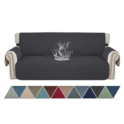  Ystyle Waterproof Sofa Cover 1/2/3/4 Seater With Armrests, Cat Scratch Resistant Sofa Cover With Side Pockets, Non-Slip Sofa Cover, Universal Sofa Cover Furniture Protector