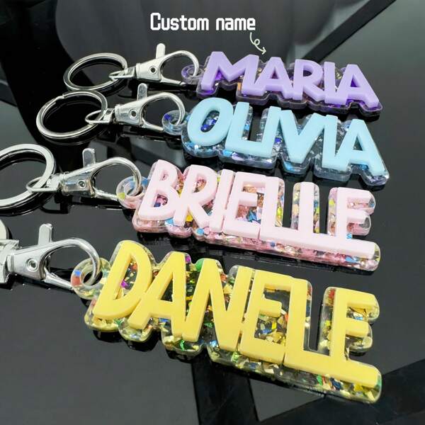1 chaveiro personalizado 3D, crachá de acrílico, chaveiro de mochila, crachá personalizado, presente de aniversário, etiqueta de bolsa de fraldas, etiqueta de bagagem, personalizado, gravado, durável, inoxidável, colorido, fofo, adorável, engraçado, kawaii, Y2K, elegante, unissex, casual, personalizado, único, presentes ideais para ele, presentes ideais para ela, namorado, namorada, família, amigos, crianças, para aniversários, para o dia dos namorados, para o dia das mães, para aniversários, para o dia das crianças, para o dia dos pais, para formatura, para casamentos, para inauguração de casa