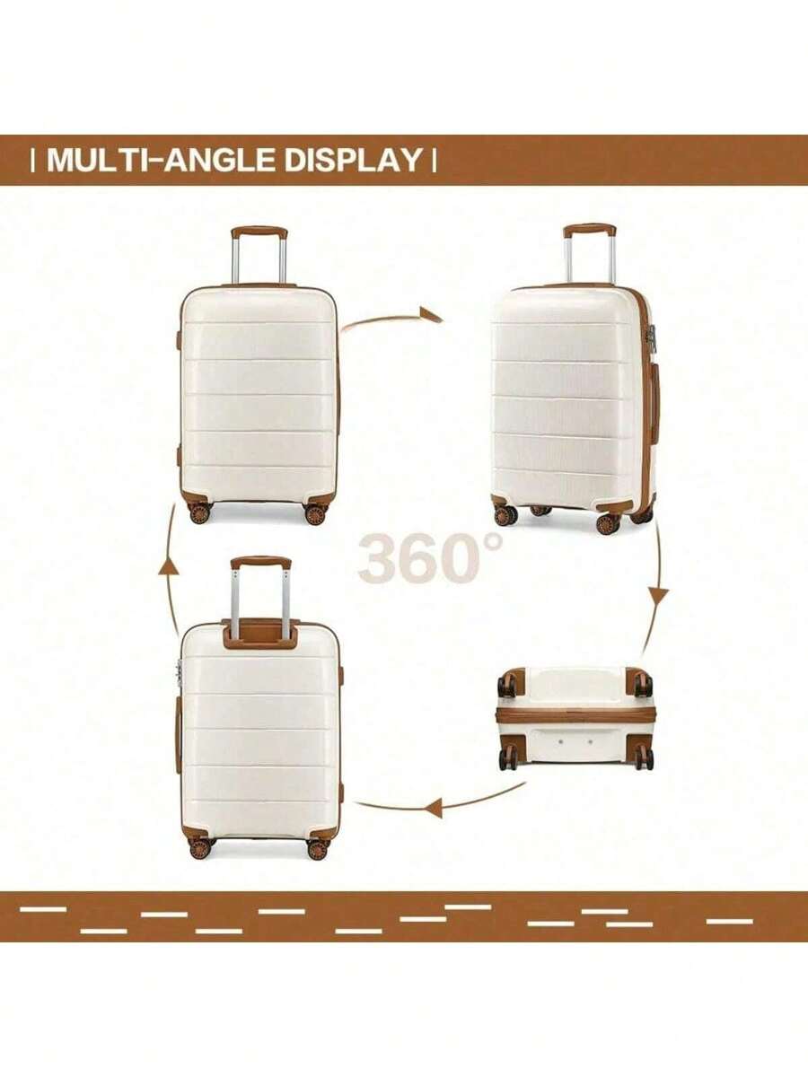 Hard Shell Luggage In TSA Combination Lock 4 Wheeled Spinner