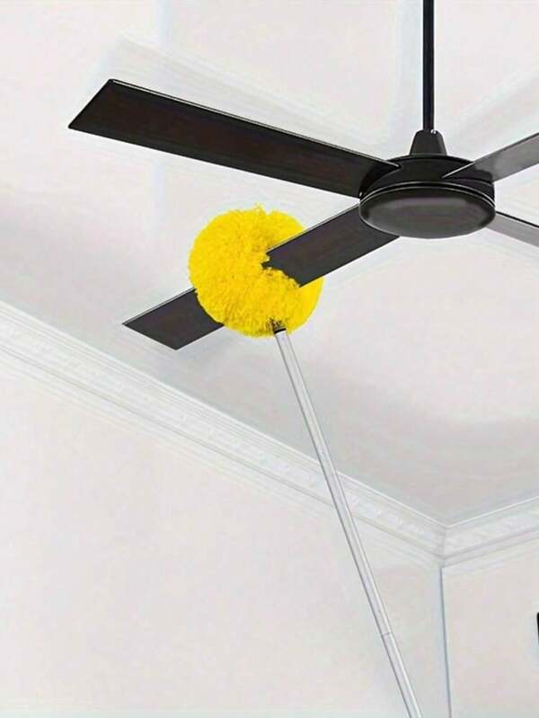 1pc Ceiling Fan Cleaner Dusters With Extension Pole, Dust Removal Brush, Removable And Washable Microfiber Ceiling And Fan Duster, Celling Fan Duster For High Ceilings, Fans, Furniture, Car, Cleaning Supplies, Cleaning Tool, Christmas Gift