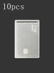 2/10pcs Transparent Plastic Card Holder - Waterproof Protective Case, Suitable For Medical Insurance Cards, ID Cards And Bank Cards, Campus Cards, Bus Cards, Light Rail Cards, Work Cards, Waterproof And Stain-Resistant, Easy To Identify Card Holder Card Information Back To School