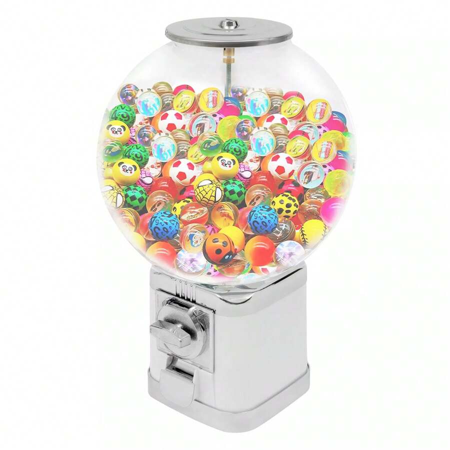 Gumball Machine Candy Twister Ball Dispenser Vending Machine With Coin
