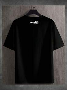 T-Shirts Half Robot Bear T-Shirt - Black - View 3