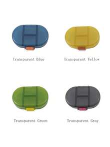 1 个紧凑型医药盒，分成多个隔层，便携式翻盖，8 隔层便携式七天小医药盒，一周大容量医药盒，旅行配件露营医疗应急包药盒药丸盒药丸收纳盒药丸容器药品收纳盒药品储存 - 彩色 - 查看 12