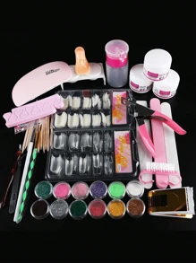 Acrylic Nail Kit For Beginners With Everything Professional Acrylic Powder And Liquid Monomer Set, Nail Art Tools For Beginners
