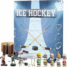 Calendario dell'Avvento 2025 con 24 giorni e 24 regali, inclusi articoli e accessori per hockey, calendario del conto alla rovescia per le vacanze, adatto come regalo per uomo, decorazione per la casa e la cucina, regalo per Ognissanti, regalo per appassionati di hockey, regalo di Natale - multicolore - Visualizzare 5
