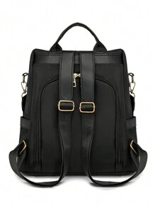 Women's Fashion Anti-Theft Large Capacity Computer Backpack, Suitable For Travel, School Backpack - Black - View 4