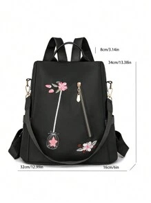 Women's Fashion Anti-Theft Large Capacity Computer Backpack, Suitable For Travel, School Backpack - Black - View 9