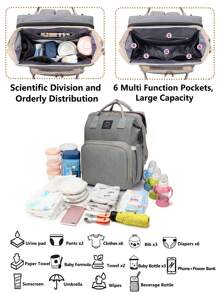 Luiertas Rugzak Met Verschoonstation, Multifunctionele Draagbare Waterdichte Grote Capaciteit Reis Baby Verschoontassen, Baby Spullen Organizer, Baby Register Zoeken, Baby Luiertassen Voor Meisjes, Babyshower Geschenken, Pasgeboren Baby Essentiële Geschenken