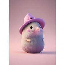 1pc Rodents Family 3D Lovely Plush Animals Hamster Squirrel Posters And Wall Art Picture Prints Canvas Printing Kid Room Home Decor No Frame - Multicolor - View 45
