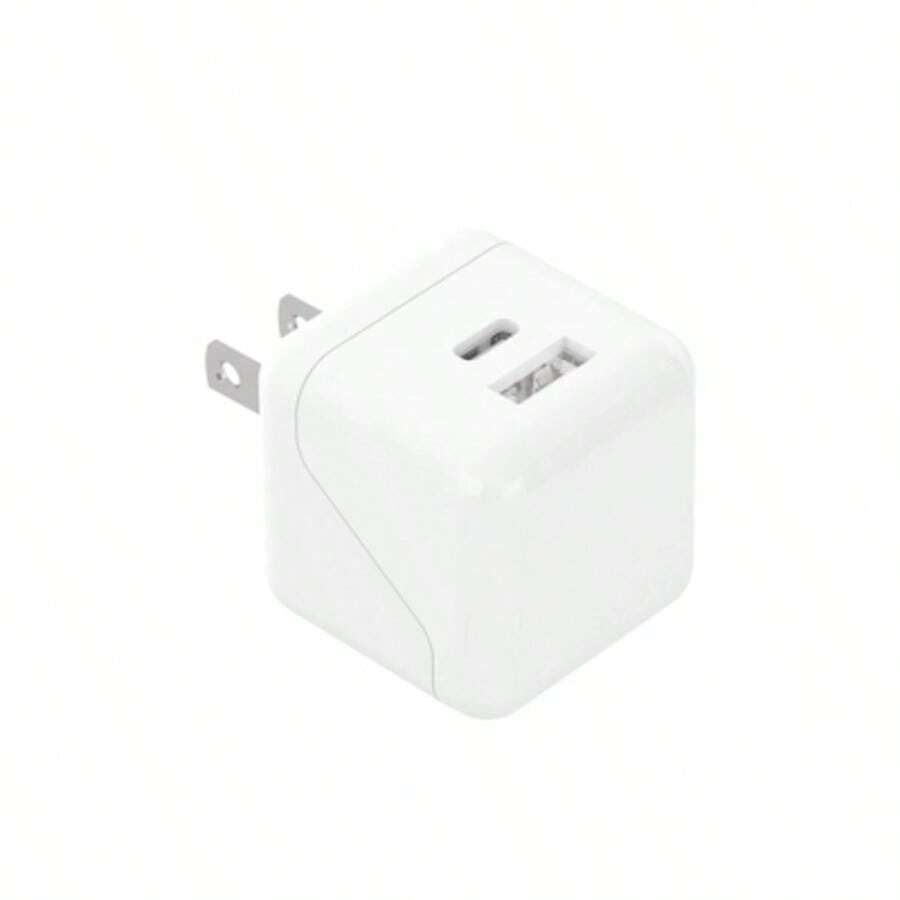 Dual Port USBA And USBC Wall Charger White SHEIN USA