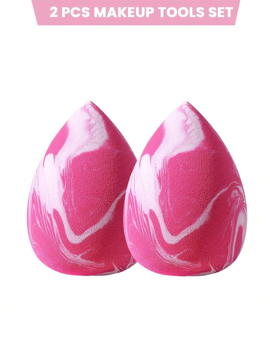 2/5/10PCS Two Tone Makeup Sponge,Suitable For Cream & Powder Concealer