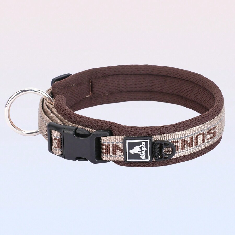 1Pc Adjustable Pet Dog Collar,EyeCatching Color Matching,Soft And