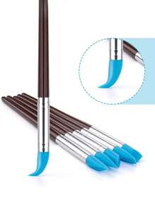 5/10pcs DIY Soft Pottery Clay Sculpting Tools Set - Versatile Cake Oils Engraving Rubber Craft Pen Brush Polymer Modeling Shaper Kit For Creative Arts And Crafts Projects