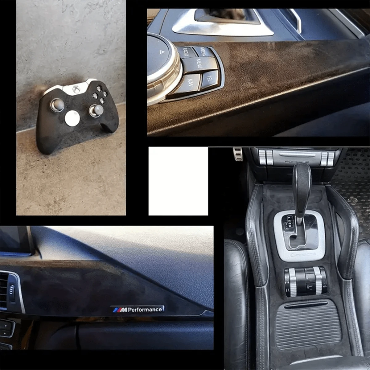 Adhesive Faux Suede Fabric For Car Interiors Soft, Stretchable