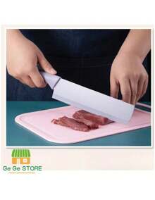 GEGE MX Marketplace  Juego de 6 cuchillos de cocina coloridos, juego de cuchillos de colores con revestimiento antiadherente, juego de cuchillos en caja de chef para cocinar, camping, viajes, picnic, barbacoa y RV, Juego de cuchillos profesionales con tonos pasteles. ER-0278