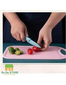 GEGE MX Marketplace  Juego de 6 cuchillos de cocina coloridos, juego de cuchillos de colores con revestimiento antiadherente, juego de cuchillos en caja de chef para cocinar, camping, viajes, picnic, barbacoa y RV, Juego de cuchillos profesionales con tonos pasteles. ER-0278