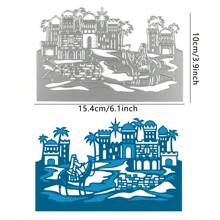 圣诞主题金属切割模具，适用于 DIY 剪贴簿、卡片制作和相册装饰 - 银色 - 銀色 - 查看 24