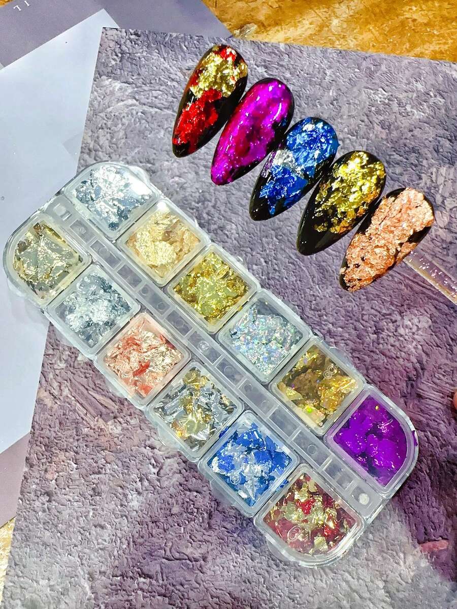 12Piece Set Of Gold And Silver Foil, Including Gold Foil, Silver Foil