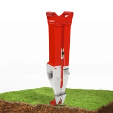 Rainaut Adjustable Manual Corn And Peanut Planter, Fertilizer, Double Cylinder Manual Planter For Vegetables, Garden Planter With Adjustable Depth For Soybean And Peanut Planting, Garden Tools, Gardening Tools For The Garden - Red - View 11