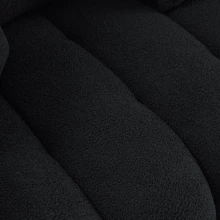 80.7" Modern Sofa Couch, Comfy Deep Seat Teddy Cloud Sofa, Upholstered 3-Seater Boucle Couch, Oversized Loveseat For Living Room, Bedroom, Office, Apartment - 黑色 - 查看 7