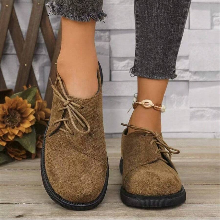 Classic Derby Shoes, New Autumn LaceUp LowTop Leather Shoes, Retro