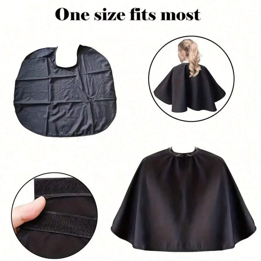 1pc Waterproof Hair Coloring Cap, Salon Barber Haircut Cloth, SnapOn