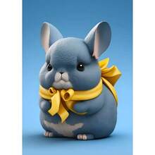 1pc Rodents Family 3D Lovely Plush Animals Hamster Squirrel Posters And Wall Art Picture Prints Canvas Printing Kid Room Home Decor No Frame - Multicolor - View 20