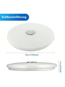 OYAJIA OYAJIA LED Deckenleuchte Dimmbar mit Bluetooth Lautsprecher,60W 50CM LED Deckenlampe mit Fernbedienung,RGBW Farbwechsel,Einstellbar für Schlafzimmer Küche Kinderzimmer Wohnzimmer