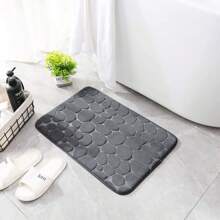 Memory Foam Bath Mat Rug, 24 X 16 Inches Cobblestone Bathroom Rugs, Comfortable, Soft, Super Water Absorption, Machine Wash, Non-Slip, Thick, Easier To Dry For Bathroom Floor Rugs ,Room Decor - Grey - View 3