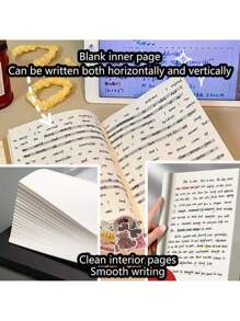 Sổ tay đen cổ điển, giấy Nhật Bản màu kem đa năng 80g, 368 trang trắng. Dùng để phác thảo, công thức toán học, vẽ. Bao gồm 10 tờ nhãn dán ngẫu nhiên - màu đen - Xem 10