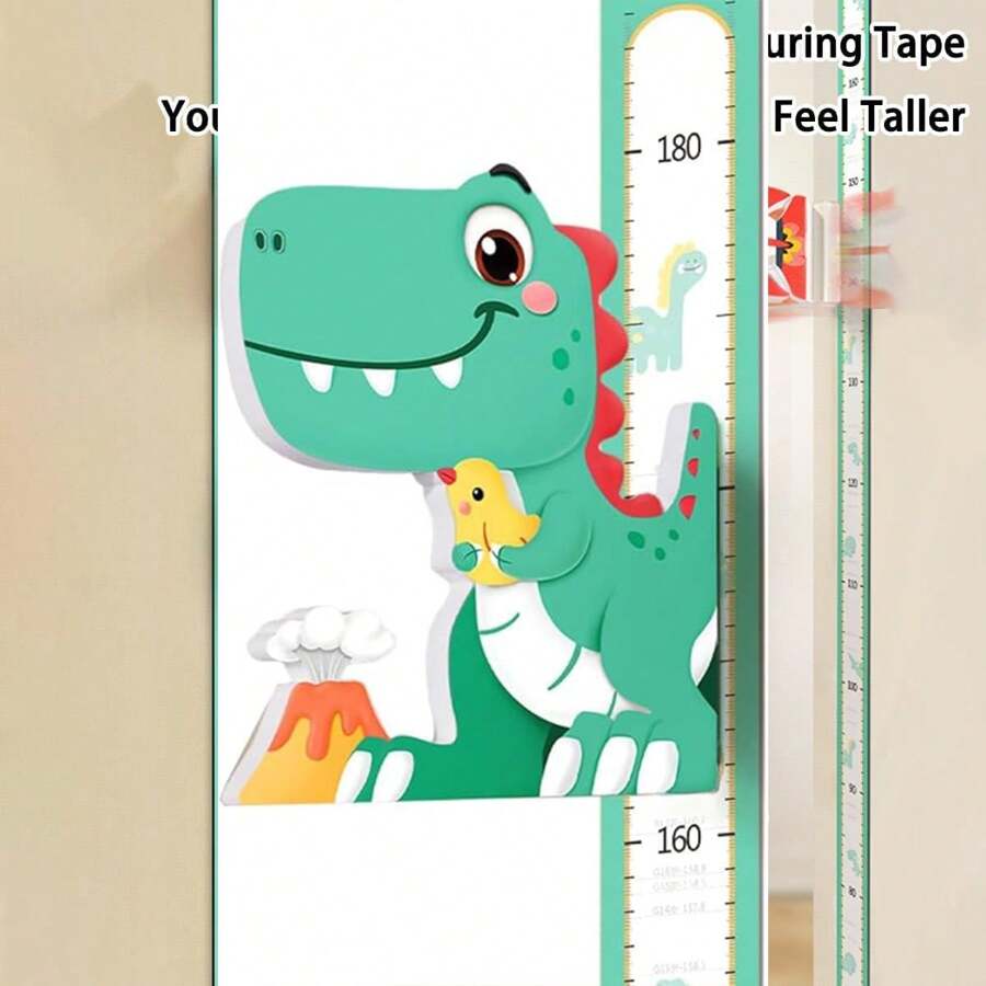 1 Set Lonimia The 3D Movable Height Ruler, Nursery Animal Wall Decals