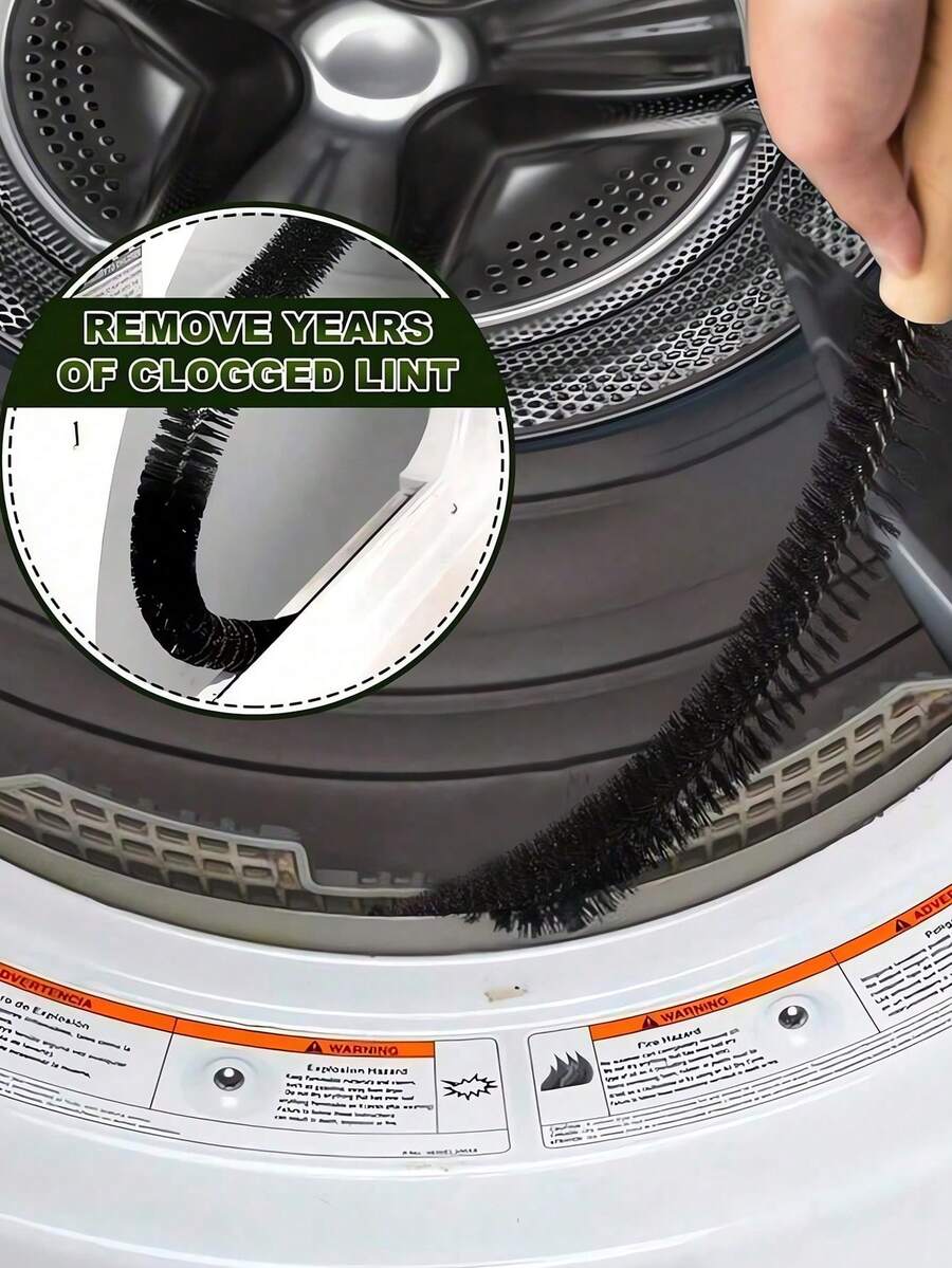 1 Set Dryer Vent Cleaner Kit, Lint Brush, Flexible Vent Brush, Home