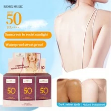 1Pc SunscreenLotion, 50g PF50 PA+++ Waterproof Face BodySunscreen Sunblock UV Ray Lsolation Lotion SunProtection For Travel, Camping, Hiking, Climbing, Outdoor, Beach, Summer Skin Care For Women & Girls Gift Make