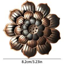 1 件合金莲花多孔香薰底座燃烧器，多功能香薰架莲花插头，一份很棒的节日礼物 - 多樣化香型 - 查看 11