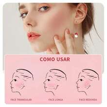 Lazy High Gloss Contour Sun Red Rouge Pearlescent Blush Cream Blush Stick Monochromatic Matte Blush - 03# - 查看 6