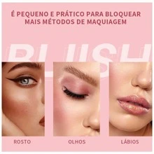 Lazy High Gloss Contour Sun Red Rouge Pearlescent Blush Cream Blush Stick Monochromatic Matte Blush - 03# - 查看 8